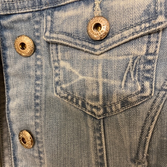 Guess by Marciano Vintage Blue Jean Jacket -size small - Picture 3 of 4